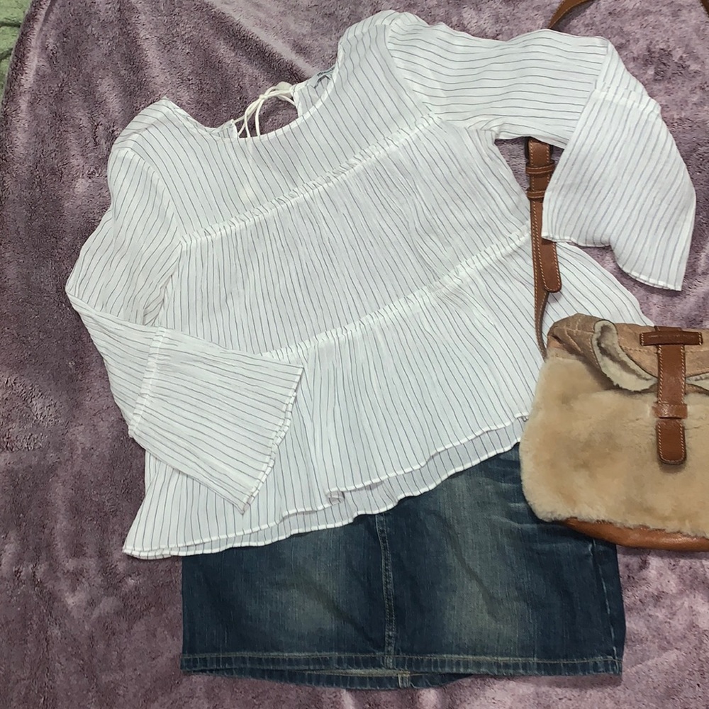 Madewell 100% cotton boho haysboro stripe size S small